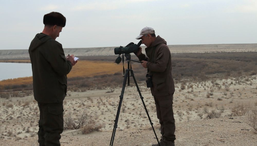 Gaplaňgyr döwlet tebigy goraghanasynda we oňa ýanaşýan meýdanlarda geçirilen guşlaryň gyşky sanawy